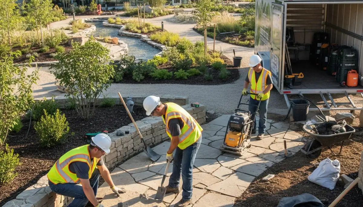 Aurora, CO arborist planning landscape design for a tree service property upgrade