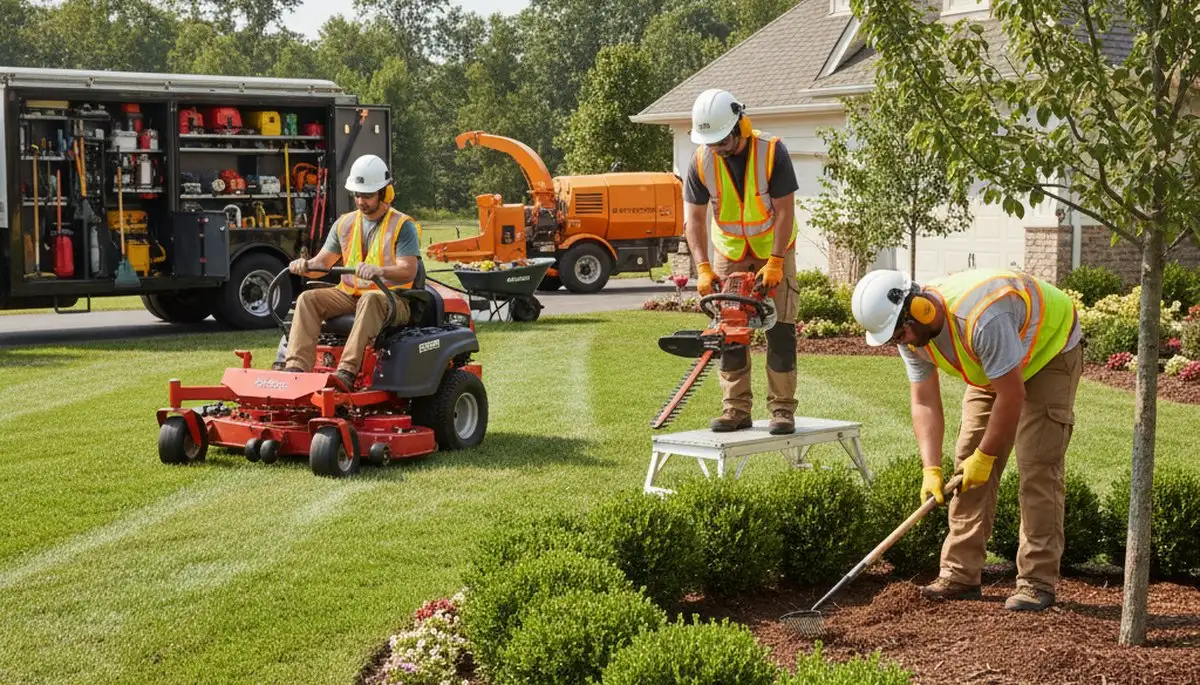 Aurora, CO tree service crew providing professional landscaping and arbor care for local properties