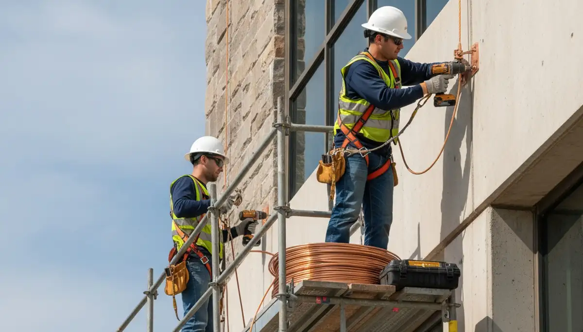 Aurora, CO arborist installs tree lightning protection for safer trees during Colorado storms