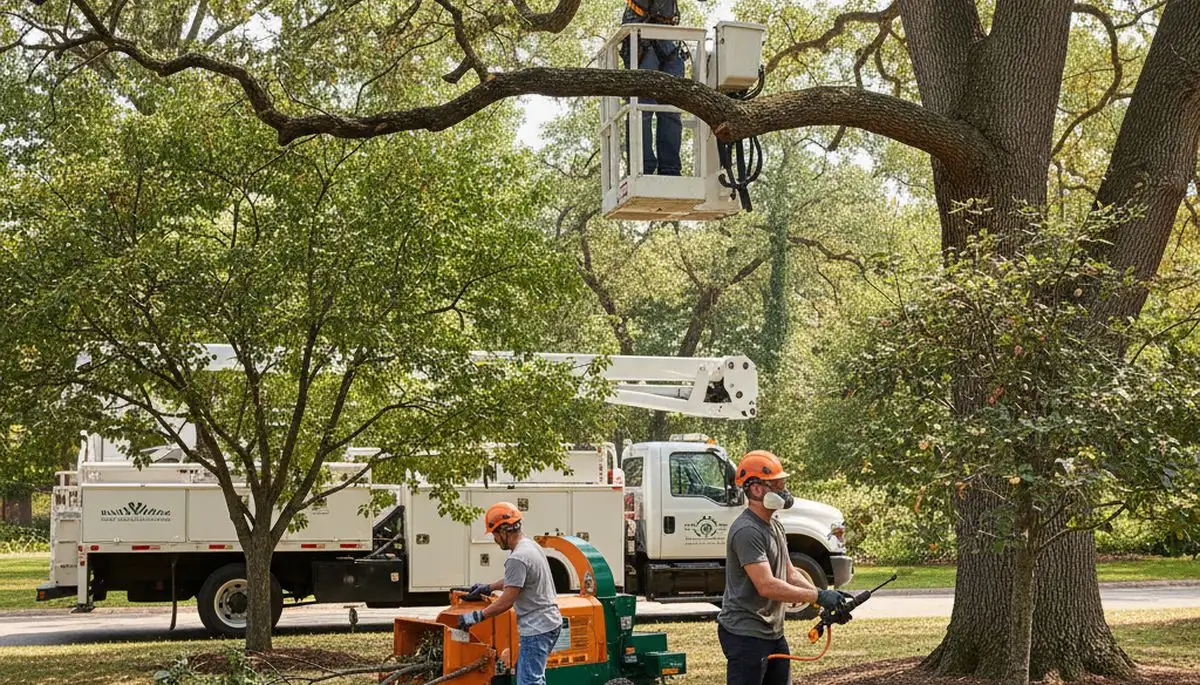 Aurora, CO arborist inspecting trees for disease treatments at Arbor Tree Care