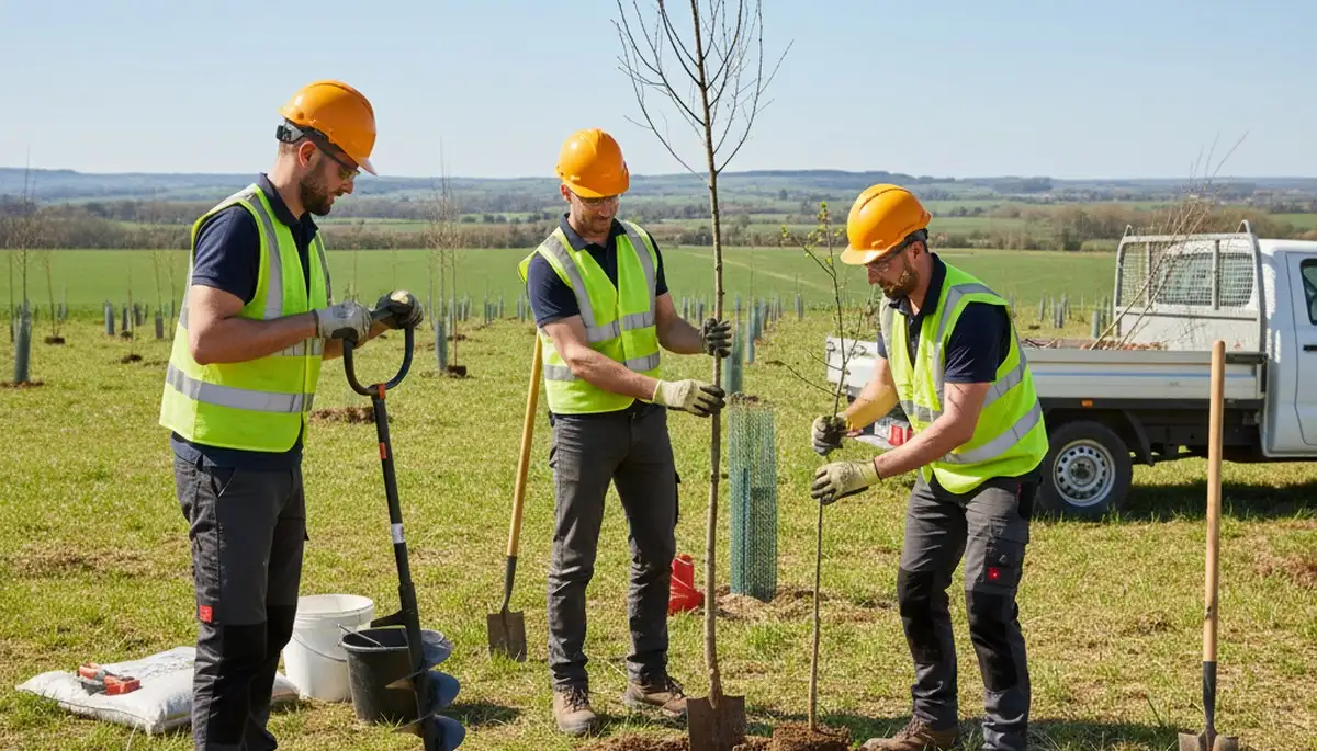 Tree planting service in Aurora, CO by Arbor Tree Care for healthy landscape growth