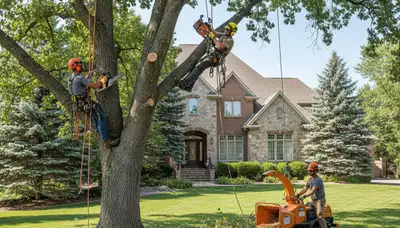 Tree service crew providing professional tree removal in Aurora, CO