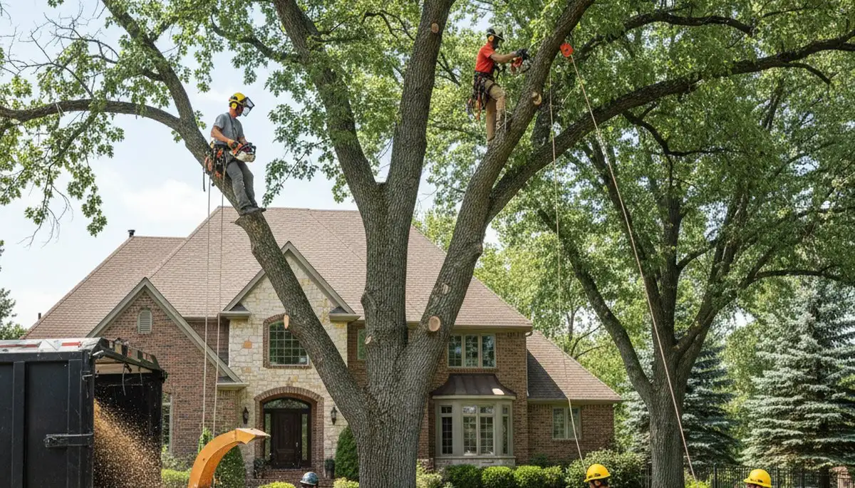 Tree service crew providing professional tree removal in Aurora, CO
