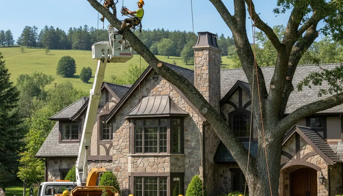 Tree service crew providing tree removal in Aurora, CO