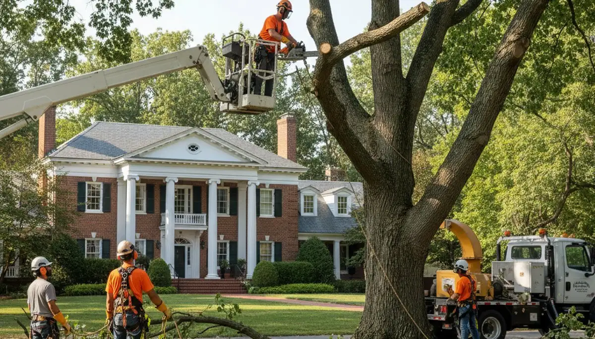 Tree service crew in Aurora, CO providing professional tree removal and cleanup
