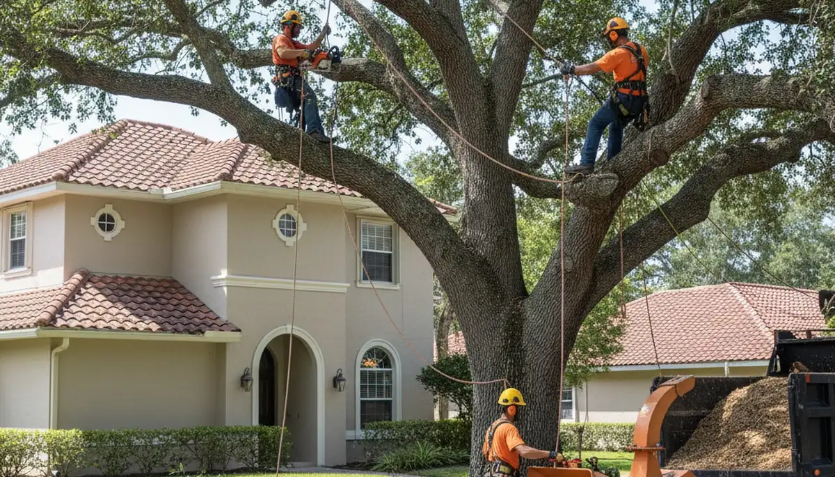 Tree service crew in Aurora, CO providing professional tree removal and arbor care