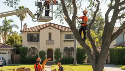 Tree service crew providing professional tree removal in Aurora, CO