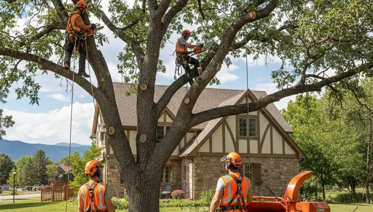 Tree service crew providing safe tree removal in Aurora, CO
