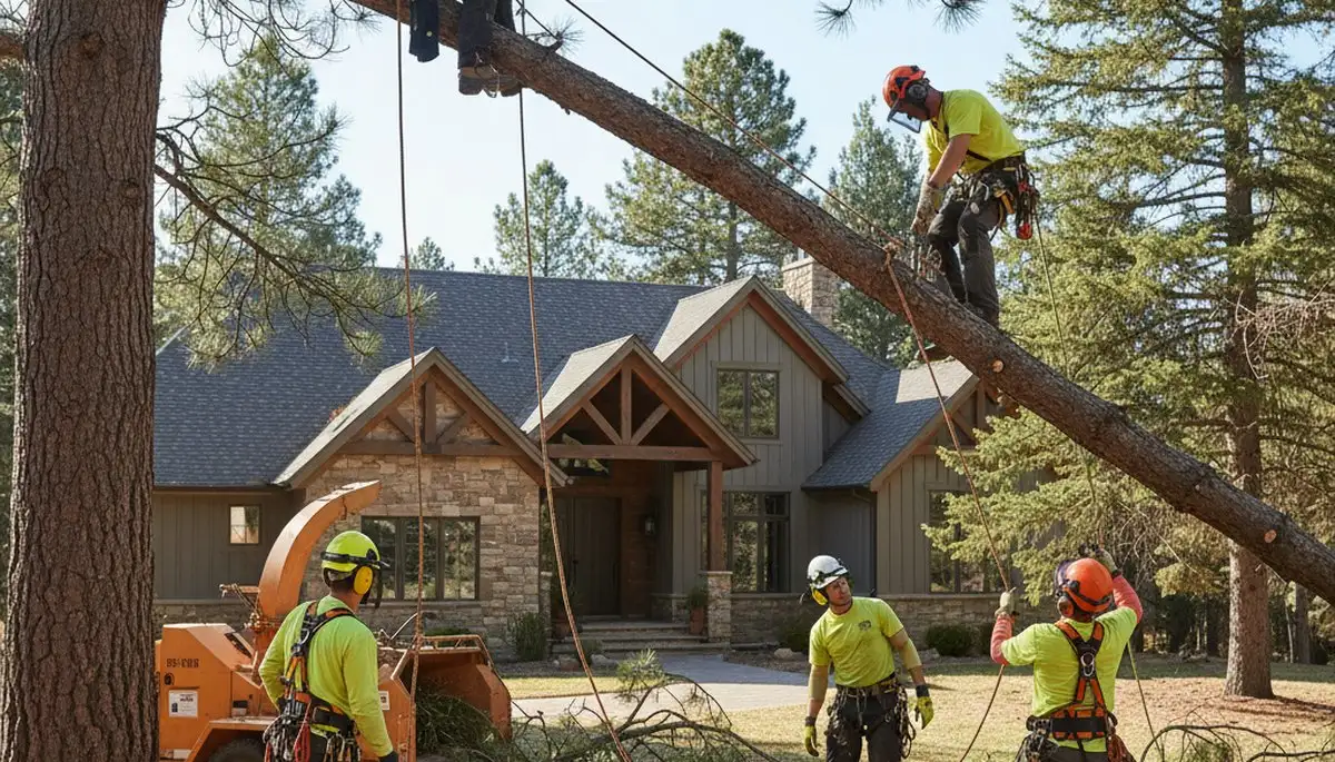 Tree service crew providing professional tree removal in Aurora, CO