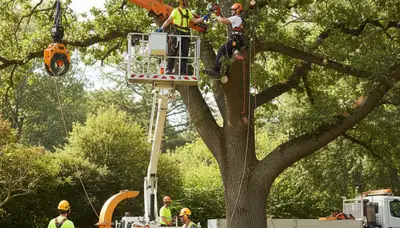 Aurora, CO arborist trimming a tree for safer, healthier growth and improved curb appeal